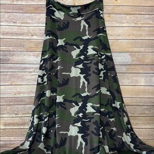 New Camouflage Maxi Skirt